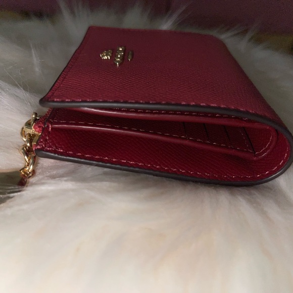 Coach Red Leather Wallet - Picture 6 of 8